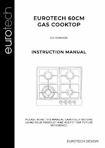 Manual Eurotech ED-GC604SS Hob