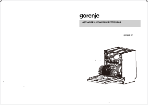 Käyttöohje Gorenje GU62EW Astianpesukone