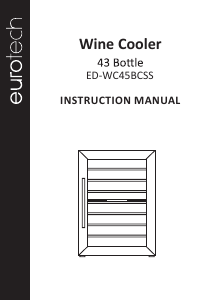 Bedienungsanleitung Eurotech ED-WC45BCSS Weinklimaschrank