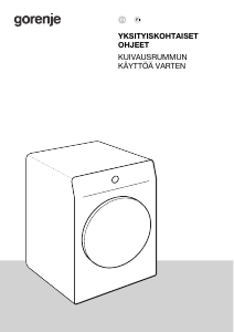 Käyttöohje Gorenje DNES92/GN Kuivausrumpu