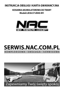 Instrukcja NAC LB36-37-2B40-M1 Kosiarka