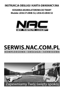 Instrukcja NAC LB36-43-2B40-S2 Kosiarka