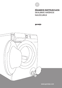Vadovas Gorenje WNEI84SDS/UA Skalbimo mašina