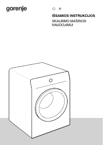 Vadovas Gorenje WNS1X4ARTWIFI/PL Skalbimo mašina