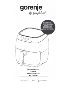 Kasutusjuhend Gorenje AF1409DB Fritüür