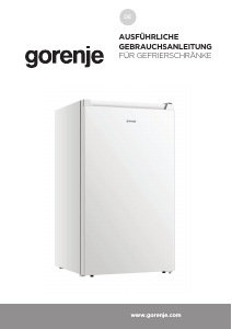 Bedienungsanleitung Gorenje F39EPW4 Gefrierschrank