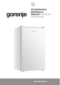 Instrukcja Gorenje F39EPW4 Zamrażarka