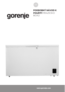 Manuál Gorenje FH43EAW Mraznička