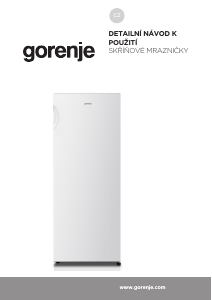 Manuál Gorenje FN417DCW Mraznička