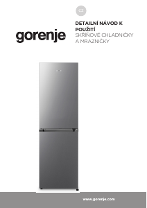 Manuál Gorenje NRK418ECW4 Lednice s mrazákem