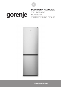 Priročnik Gorenje NRK619EPXL4 Hladilnik in zamrzovalnik