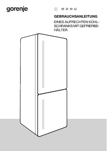 Bedienungsanleitung Gorenje NRK620DA2XL4 Kühl-gefrierkombination