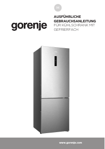 Bedienungsanleitung Gorenje NRK720EAXL4 Kühl-gefrierkombination