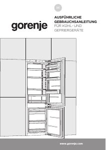 Bedienungsanleitung Gorenje NRKI218EE1 Kühl-gefrierkombination