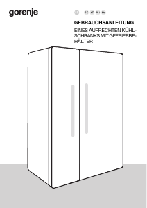 Bedienungsanleitung Gorenje NRR9185DAXL Kühl-gefrierkombination