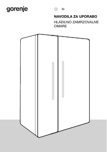 Priročnik Gorenje NRR9185DAXL Hladilnik in zamrzovalnik