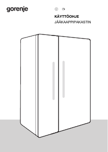 Käyttöohje Gorenje NRR9185EABXL Jääkaappipakastin