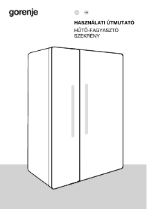Használati útmutató Gorenje NRR9185EABXL Hűtő és fagyasztó