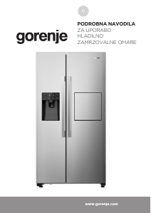 Priročnik Gorenje NRS9182VXB1 Hladilnik in zamrzovalnik