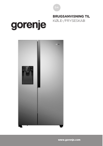 Brugsanvisning Gorenje NRS918EVB Køle-fryseskab