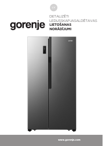 Rokasgrāmata Gorenje NRS918FMX Ledusskapis ar saldētavu