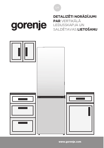 Rokasgrāmata Gorenje ONRK619DBK Ledusskapis ar saldētavu