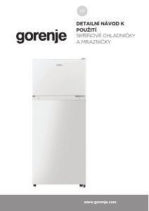 Manuál Gorenje RF212EPW4 Lednice s mrazákem