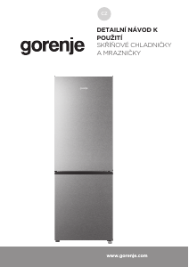 Manuál Gorenje RK14DPS4 Lednice s mrazákem