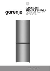 Bedienungsanleitung Gorenje RK416DPS4 Kühl-gefrierkombination