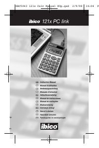 Manual Ibico 121x Calculadora