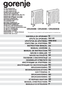 Bruksanvisning Gorenje OR2000MM Värmefläkt