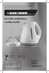 Manual Black and Decker JKC680-CL Kettle