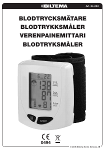 Käyttöohje Biltema 84-082 Verenpainemittari