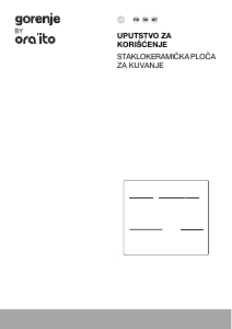 Priručnik Gorenje ECT648ORAB Ploča za kuhanje