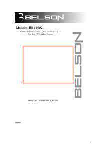 Manual de uso Belson BS-13002 Reproductor DVD