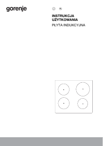 Instrukcja Gorenje IS646BLG Płyta do zabudowy