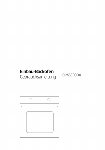 Bedienungsanleitung BEKO BIM 22300 X Backofen