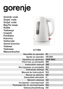 Bedienungsanleitung Gorenje K17WII Wasserkocher