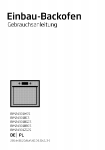 Bedienungsanleitung BEKO BIM 24301 ZGCS Backofen