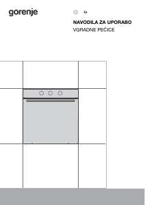 Priročnik Gorenje BO6725E02BG Pečica