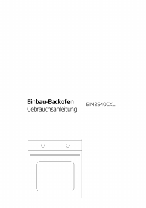 Bedienungsanleitung BEKO BIM 25400 XL Backofen