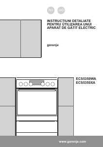 Manual Gorenje ECS5350WA Aragaz
