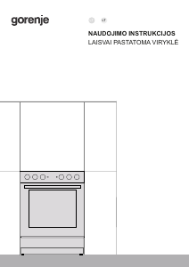 Vadovas Gorenje GEC5A21WG-B Diapazonas