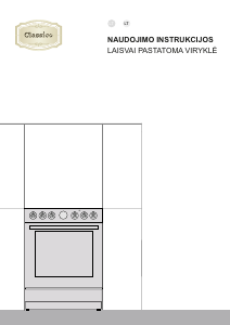 Vadovas Gorenje GECS5B70CLI Diapazonas