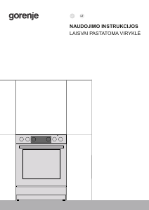 Vadovas Gorenje GECS5C70WA Diapazonas