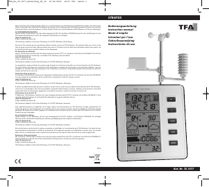 Manuale TFA Stratos Stazione meteorologica