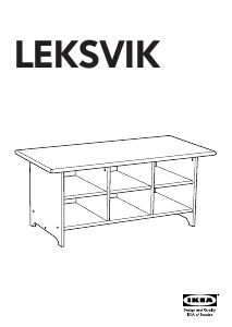 Manual IKEA LEKSVIK Mesa de centro
