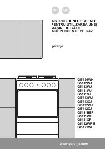 Manual Gorenje GI5121WH Aragaz