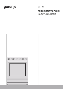 Kasutusjuhend Gorenje GK5B41WH Pliit