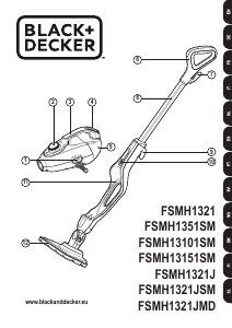 Mode d’emploi Black and Decker FSMH1321 Nettoyeur vapeur